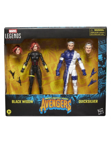 Avengers Marvel Legends Action Figure 2-Pack Black Widow & Quicksilver 15 cm
