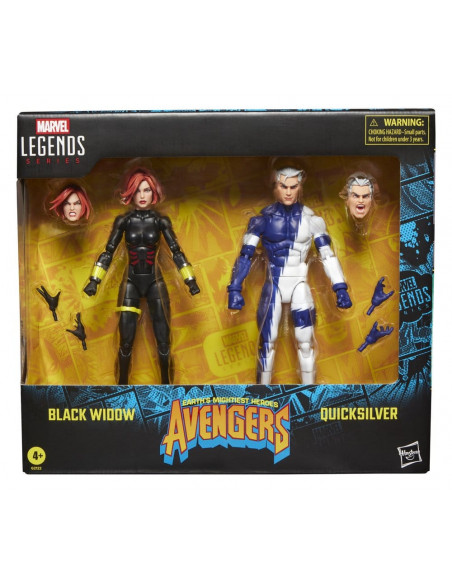 Avengers Marvel Legends Action Figure 2-Pack Black Widow & Quicksilver 15 cm