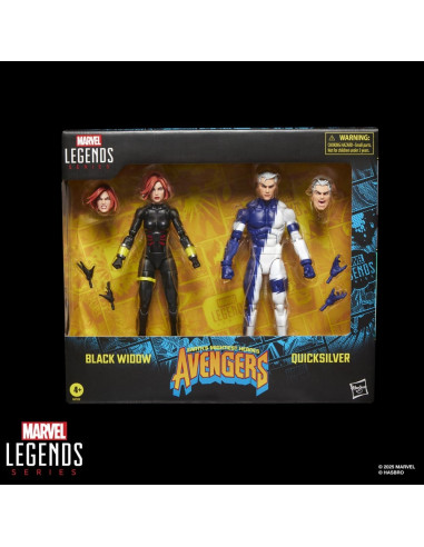 Avengers Marvel Legends Action Figure 2-Pack Black Widow & Quicksilver 15 cm