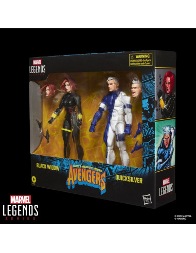 Avengers Marvel Legends Action Figure 2-Pack Black Widow & Quicksilver 15 cm
