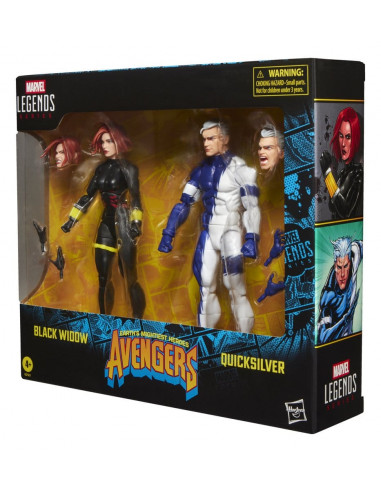 Avengers Marvel Legends Action Figure 2-Pack Black Widow & Quicksilver 15 cm