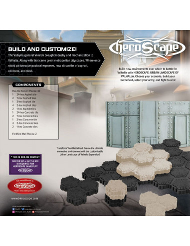 Heroscape Terrain Expansion The Urban Landscape of Valhalla *English Version*