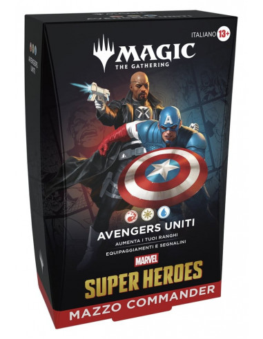 Magic the Gathering Marvel Super Heroes Commander Decks Case (4) italian