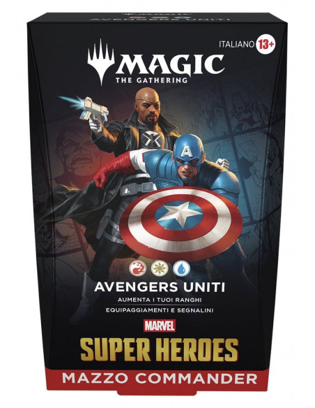 Magic the Gathering Marvel Super Heroes Commander Decks Case (4) italian