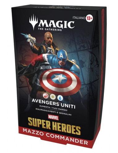 Magic the Gathering Marvel Super Heroes Commander Decks Case (4) italian