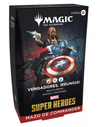 Magic the Gathering Marvel Super Heroes Commander Decks Case (4) spanish