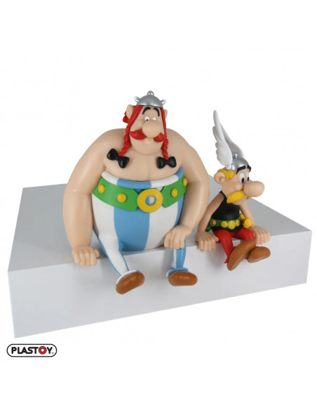 ASTERIX & OBELIX SEATED FIGURES