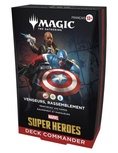 Magic the Gathering Marvel Super Heroes Commander Decks Case (4) french