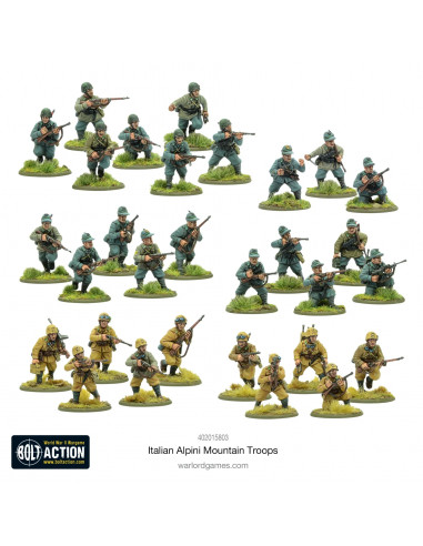 BOLT ACTION ALPINI MOUNTAIN TROOPS PLASTIC BOX SET