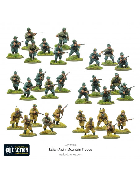 BOLT ACTION ALPINI MOUNTAIN TROOPS PLASTIC BOX SET