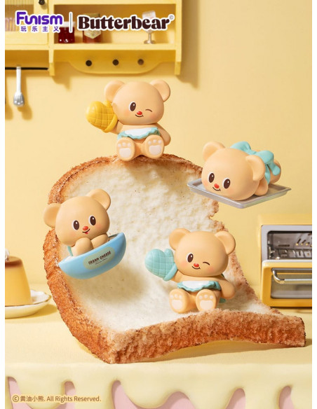 Butterbear Baked with Love Series Mini Figures 3-Pack Chubby Face 9 cm Display (6)