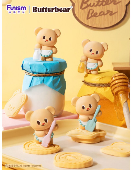 Butterbear Baked with Love Series Mini Figures 3-Pack Chubby Face 9 cm Display (6)