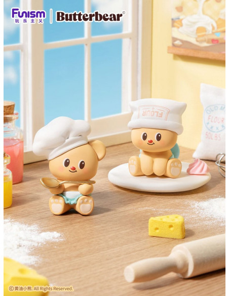 Butterbear Baked with Love Series Mini Figures 3-Pack Chubby Face 9 cm Display (6)