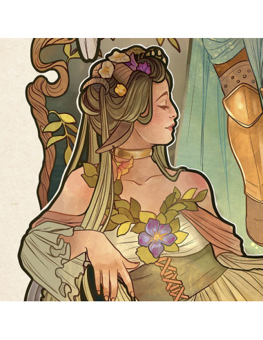 Critical Role Art Print Ashley Johnson: 10th Anniversary Art Nouveau Illustrations 46 x 28 cm - unframed