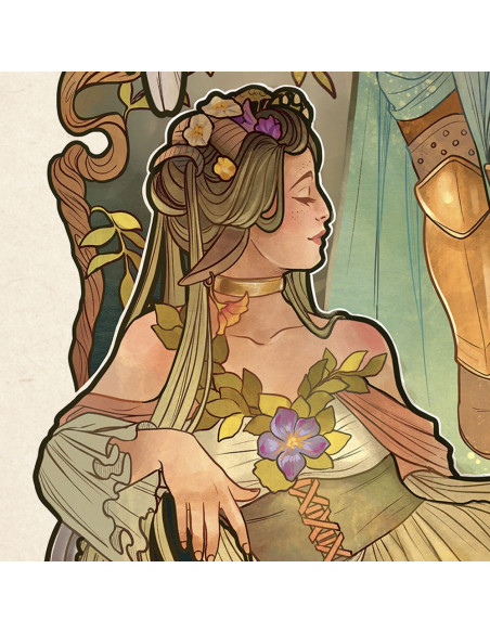 Critical Role Art Print Ashley Johnson: 10th Anniversary Art Nouveau Illustrations 46 x 28 cm - unframed
