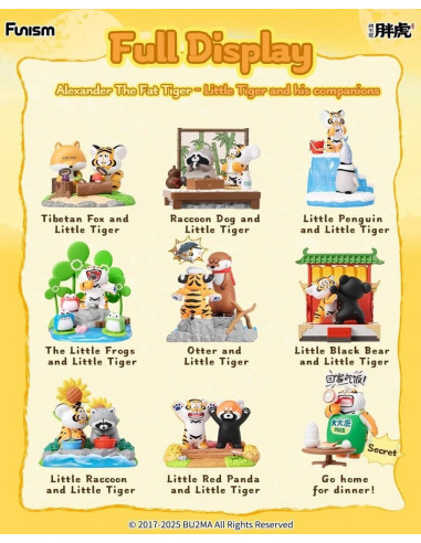 Alexander The Fat TigerBlind Box Mini Figures Little Tiger and his companions Display (8)
