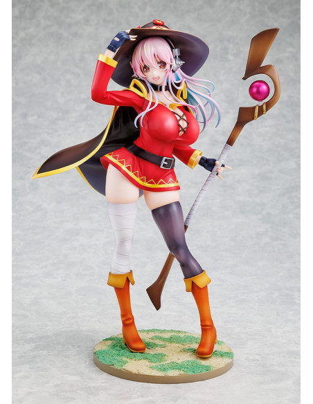 Super Sonico x Konosuba PVC Statue 1/7 Super Sonico Megumin collaboration Ver. 25 cm