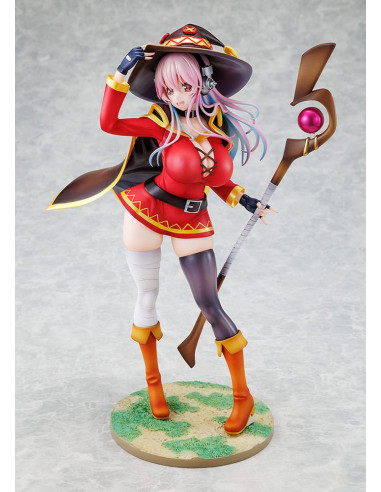 Super Sonico x Konosuba PVC Statue 1/7 Super Sonico Megumin collaboration Ver. 25 cm