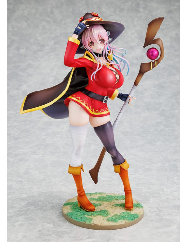 Super Sonico x Konosuba PVC Statue 1/7 Super Sonico Megumin collaboration Ver. 25 cm