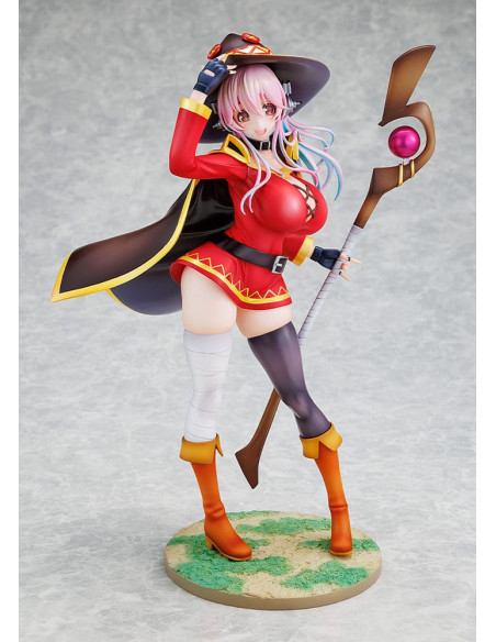 Super Sonico x Konosuba PVC Statue 1/7 Super Sonico Megumin collaboration Ver. 25 cm