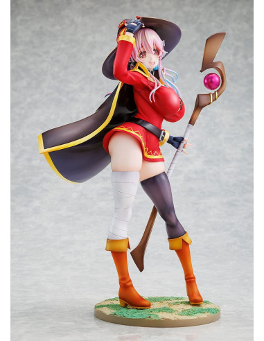 Super Sonico x Konosuba PVC Statue 1/7 Super Sonico Megumin collaboration Ver. 25 cm