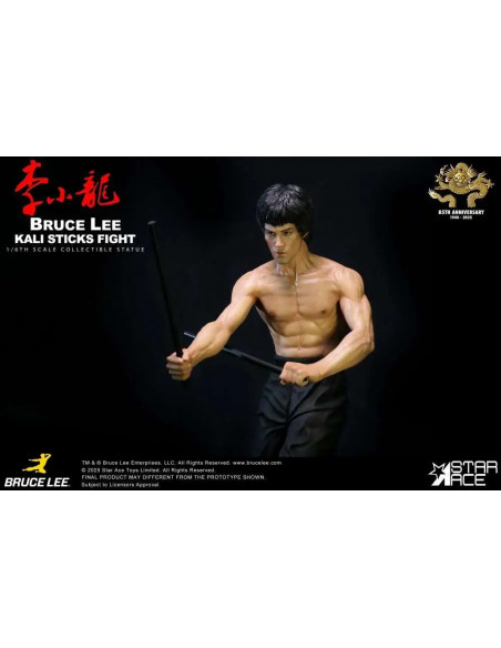 BRUCE LEE KALI STICKS FIGHT NORMAL BASEMENT VER. STATUE