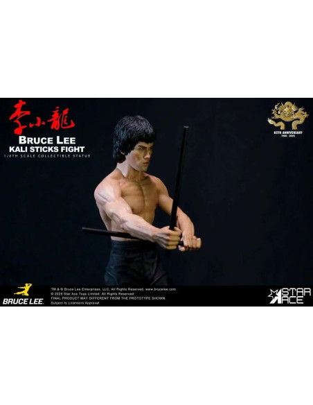 BRUCE LEE KALI STICKS FIGHT NORMAL BASEMENT VER. STATUE