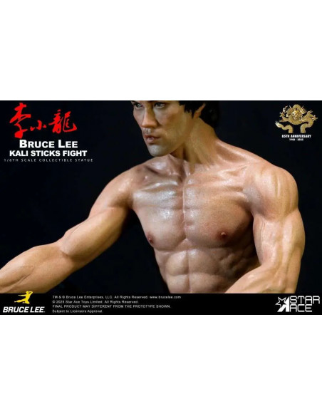 BRUCE LEE KALI STICKS FIGHT NORMAL BASEMENT VER. STATUE