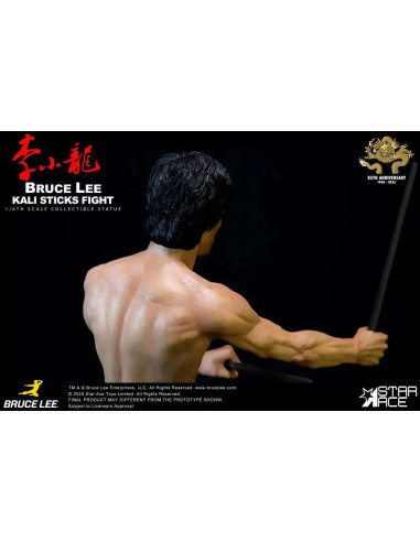 BRUCE LEE KALI STICKS FIGHT NORMAL BASEMENT VER. STATUE