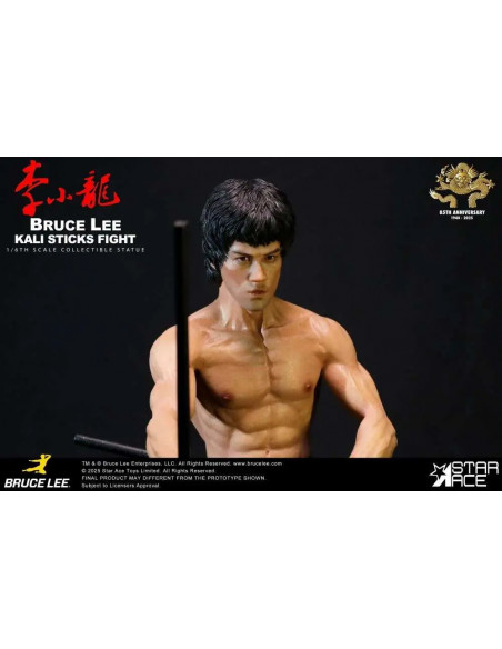 BRUCE LEE KALI STICKS FIGHT DELUXE BASEMENT VER. STATUE