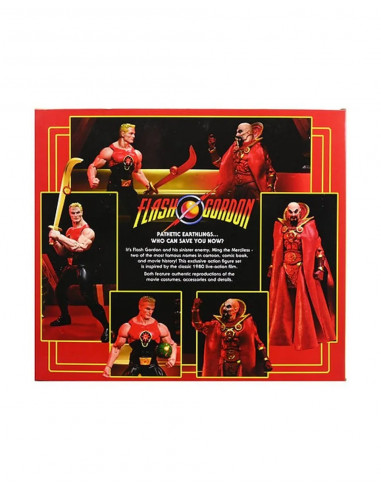 KING FEATURES FLASH GORDON & MING SDCC 2021 2PACK ACTION FIGURE