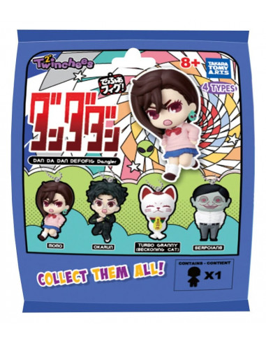 Dandadan Twinchees Dangler Mini Figures Defofig! 5 cm Blind Pack Display (24)