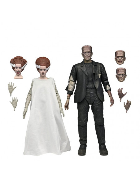 Universal Monsters Action Figures 2-Pack Bride of Frankenstein 90th Anniversary The Monster & His Mate 18 cm