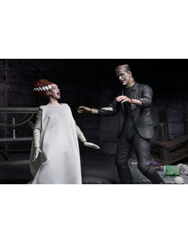 Universal Monsters Action Figures 2-Pack Bride of Frankenstein 90th Anniversary The Monster & His Mate 18 cm