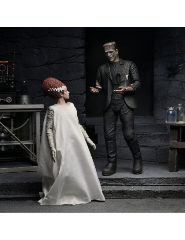 Universal Monsters Action Figures 2-Pack Bride of Frankenstein 90th Anniversary The Monster & His Mate 18 cm