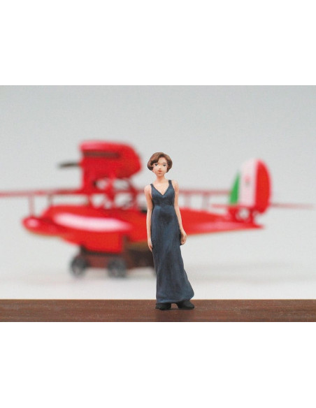 Porco Rosso model kit with figure 1/48 Savoia S.21F Version 2 & Gina