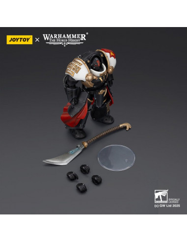 Warhammer The Horus Heresy Action Figure White Scars Ebon Keshig Terminator 1 with Power Glaive 13 cm