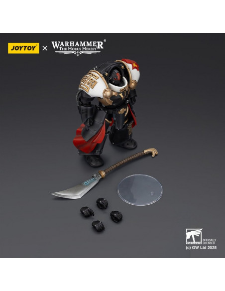 Warhammer The Horus Heresy Action Figure White Scars Ebon Keshig Terminator 1 with Power Glaive 13 cm