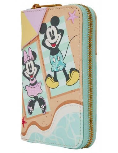 Mickey & Minnie Beach Fun Zip Around Wallet