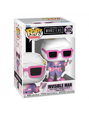 Universal Monsters POP! Animation Vinyl Figures Invisible Man with Chase 9 cm Assortment (6)