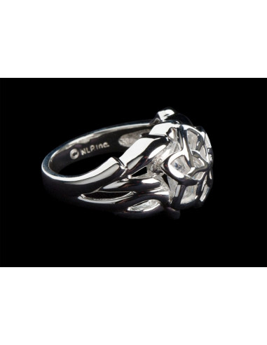 Lord of the Rings Nenya - The Ring of Galadriel (Sterling Silver) Size 9.75