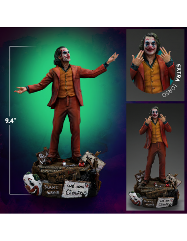 DC Iron Studios Sideshow Batman  Arthur Fleck JOKER Joaquin Phoenix 1:10 Statue