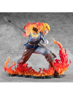 ONE PIECE Sabo Fire Fist Inheritance 1/8 P.O.P. Limited MegaHouse Brown Box live