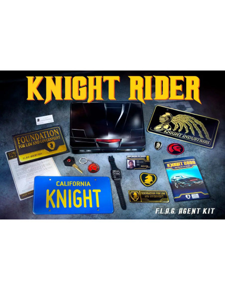 Doctor Collector Knight Rider Supercar Michael F.L.A.G Agent Kit Metal Box