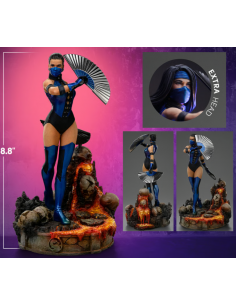 Mortal Kombat KITANA with 2 Heads Art Scale Statue 1/10 Iron Studios Sideshow