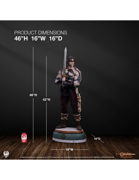PCS Sideshow CONAN The Barbarian Warpaint Arnold Schwarzenegger 1:2 Scale Statue