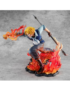 ONE PIECE Sabo Fire Fist Inheritance 1/8 P.O.P. Limited MegaHouse Brown Box live 2