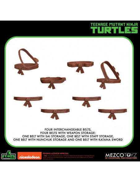 5 POINTS TMNT Teenage Mutant Ninja Turtles Action Figures Deluxe Box Mezco live