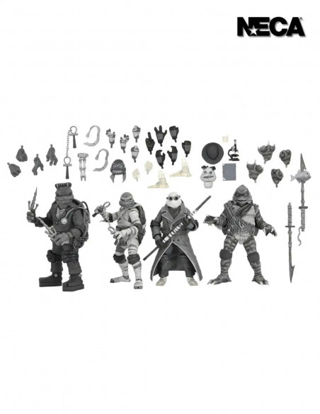 Universal Monsters x TMNT Teenage Mutant Ninja Turtles Black & White NECA live