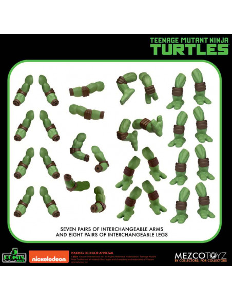5 POINTS TMNT Teenage Mutant Ninja Turtles Action Figures Deluxe Box Mezco live